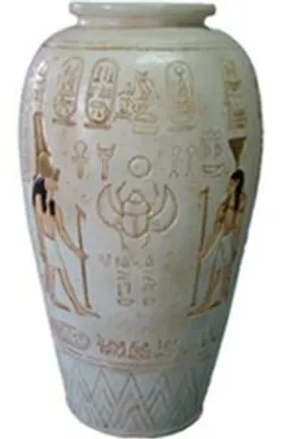 Zdjęcie produktu dla Egipt Waza Dekoracja Figura Rzeźba Figura Rzeźba 40 cm Figury Statuetki Rzeźby (C36)