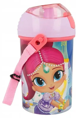 Produktbild von Stor Shimmer and Shine Trinkflasche mit Strohhalm 450ml