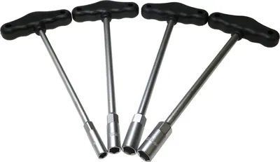 Produktbild von 4 x Schraubendreher Steckschlüssel Stecknuss Satz Set T-Griff 8, 10, 12, 13 mm