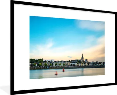 Produktbild von MuchoWow® Gerahmtes Poster Waal - Nijmegen - Niederlande 90x60 cm - Poster mit Schwarzem Bilderrahmen Wandposter Rahmen Foto Bilder - Wanddekoration - Fotos