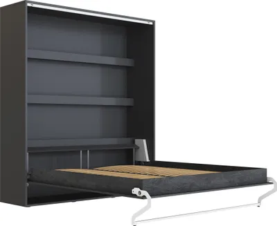 Produktbild von Schrankbett 160x200 Vertikal M3 Tiefe 55cm Anthrazit