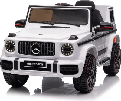 Produktbild von FCH Elektroautos für Kinder Mercedes Benz G63 AMG mit 12V Elektrofahrzeug 2,4G Fernbedienung, 2-türiges Kinder-Elektrofahrzeug mit MP3 Weiß