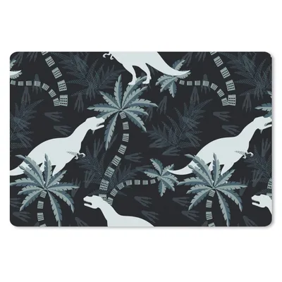 Produktbild von MuchoWow® Schreibtischunterlage Muster - Dino - Dschungel - Jungen - Mädchen - Kinder 60x40 cm - XXL Mauspad - Großes Mauspad