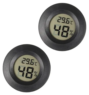 Runder Hygrometer Thermometer, 2 Stück, für 3D-Drucker, Trockenbox
