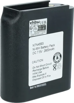 Produktbild von vhbw Akku Ersatz für Motorola NTN8251AR für Funkgerät, Walkie Talkie (2700 mAh, 7,5 V, NiMH)