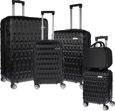 Produktbild von Weissmantel 5er Koffer Set Hartschalenkoffer Koffer Trolley Reisekoffer Kofferset xl mit Bordgepäck als Handgepäck Suitcase 5 teilig Rollkoffer