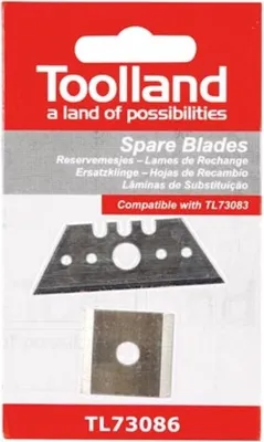 Produktbild von Toolland Ersatzklingen für Kantenfräser, Trapez & Quadrat, 2 Stück