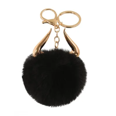 Produktbild von Schlüsselanhänger POMPON BRL189, rosa, 14 cm