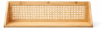 Immagine prodotto di Calicosy - Scaffale da parete in bambù e rattan naturale L60 cm - TIYA
