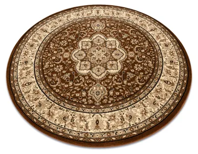 Imagen del producto de Alfombra ROYAL ADR circulo modelo 521  marrón circulo 150 cm