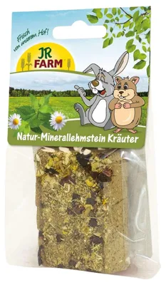 Produktbild von JR FARM Natur-Minerallehmstein Kräuter, 100 g