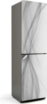 Produktbild von Abstrakte Linienwellen – Kühlschrank Aufkleber – Klebefolie Kühlschrank – Kühlschrank Dekor – Kühlschrankfolie selbstklebend – Küchen Dekoration – 60x205 cm