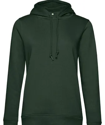 Productafbeelding van B&C - "Inspire" hooded sweater voor dames, maat L, kleur: dennenboomgroen