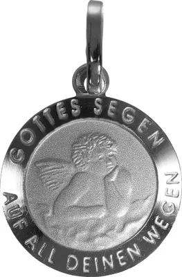 Produktbild von V Anhänger 925/- Sterling Silber 2,0cm weiß 371240411R