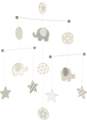Zdjęcie produktu dla Goki Elephants and stars, Łóżeczko dziecięce, Drewno