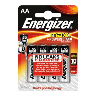 Produktbild von Energizer Batterie Alkaline Max AA Mignon LR6 (PACK à 4 STÜCK)