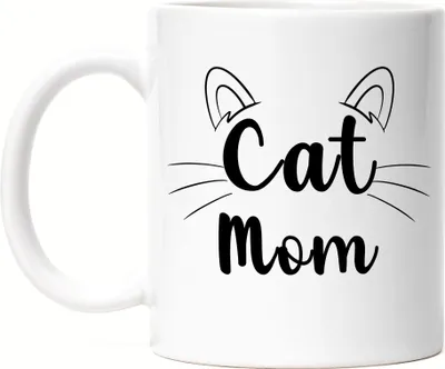 Produktbild von Cat Mom Tasse Katzen-Mama Geschenk Katzenliebhaber Katzenbesitzer Katzen Kätzchen Kaffeetasse