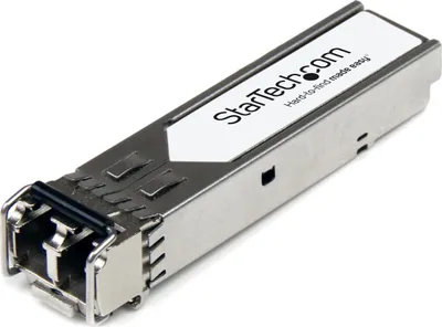 Produktbild von StarTech.com Transceiver Modul (SFP+ Module, 10GBase-SR Arista Networks komp., Glasfaser, 850 nm, LC Multimode mit DDM) - SFP+-Transceiver-Modul (gleichwertig mit: Arista Networks SFP-10G-SR)