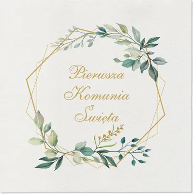 Produktbild von Premium Airlaid Servietten, Kommunion, 1/4, 40 x 40 cm 50 Stück.