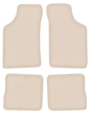 Produktbild von DURBAN Beige Velours-Fußmatten-Set für Citroen ZX Schrägheck (1991-1998)