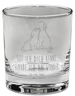 Produktbild von Mr. & Mrs. Panda Tumbler Hunde Liebe - Transparent - Geschenk, Haustier, Wunder, Whisky, Whiskey, Hund, Glas, Whiskyglas, Optimitisch, Herz, Scotch, Kuscheln