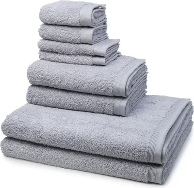 Produktbild von Möve Superwuschel 2 X Seif- 2 X Gäste- 2 X Dusch- 2 X Handtuch im Set Extraweiches Handtuch, Aus 100% hochwertiger Baumwolle, Mit eingesticktem Markenlogo