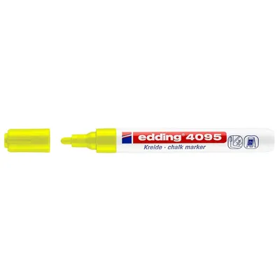 Image de Marqueur craie EDDING 4095 jaune fluo