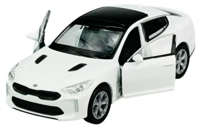 Obrázok produktu pre Welly, model auta Kia Stinger, farba biela, mierka 1:34, kovový model v krabici, kód 43759