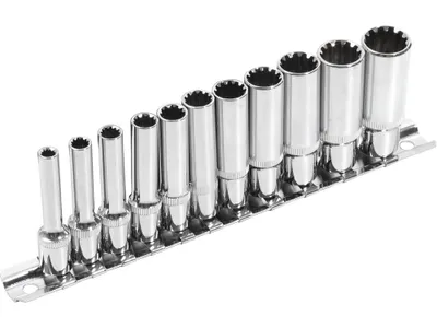 Obrázek produktu pro Hlavice nástrčné prodloužené, MULTI-LOCK, sada 11ks, 1/4"