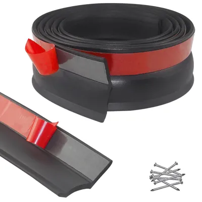 Imagen del producto de Junta para puerta de garaje, autoadhesiva, 6 metros, burlete de goma universal para garaje