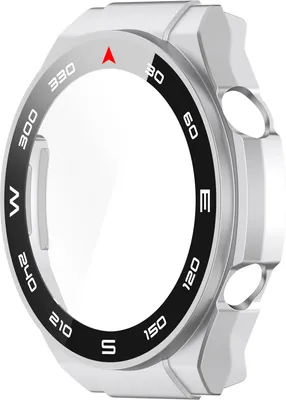 Produktbild von INF Smartwatch-Hülle mit Displayschutzfolie Silber