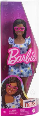 Produktbild von Barbie Fashionistas Puppe mit Down-Syndrom in Herzchenkleid