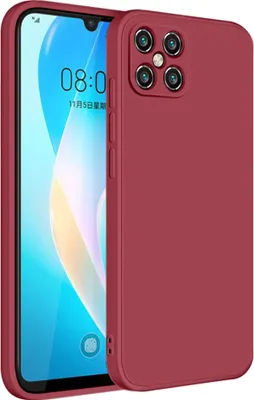 Produktbild von Huawei Nova 8 SE Hülle, LaimTop Slim Liquid Silikon Gel Gummi Schutzhülle für Huawei Nova 8 SE Rot