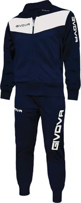 Immagine prodotto di Givova - Tuta da ginnastica "Tuta Visa" da uomo MR78061 (L) (blu navy/bianco)