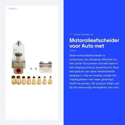 Productafbeelding van Olieafscheider Universeel - Motorolieafscheider