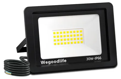 LED-Strahler 30 W, 2335 Lumen, warmweiß, IP66, für außen