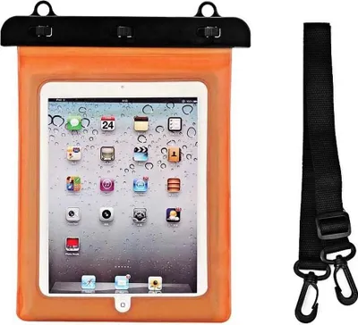 Zdjęcie produktu dla Wodoodporne etui z PVC na tablety - Pomarańczowe