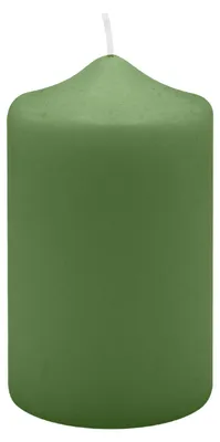 Produktbild von Spitzkopf Stumpen Kerzen Grün 12 x Ø 7 cm, 6 Stück
