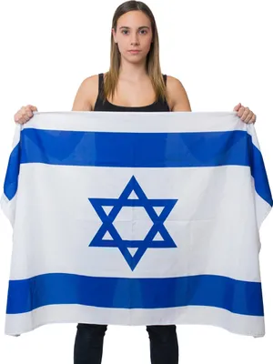 Produktbild von Israel Flagge aus Stoff 150 x 90 cm Große Fahne für Events + Dekoration -