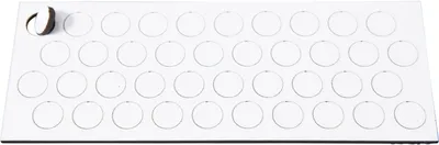 Produktbild von Magnetische Symbole Kreis 9mm VE=40 Stück weiß