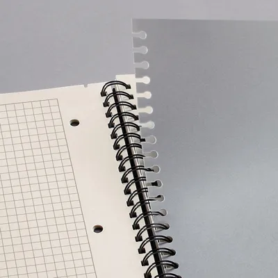 Produktbild von SIGEL CO840 Spiralblock Conceptum mit Register, Hardcover, ca. A4, kariert, schwarz, 160 S.