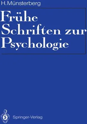 Immagine prodotto di Frühe Schriften zur Psychologie