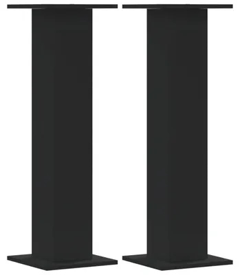 Produktbild von vidaXL Pflanzenständer 2 Stk. Schwarz 30x30x95 cm Holzwerkstoff