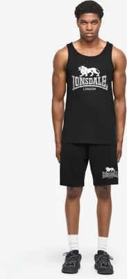 Image de Ensemble homme singlet et short coupe régulière POLMOOD Noir/Gris/Blanc XXL Lonsdale