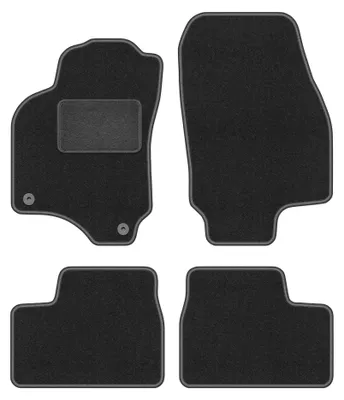 Produktbild von Velours-Fußmatten für Opel Astra G 1998-2009 (Cabrio/Coupé/Bertone) – 4-tlg, Graphit, passgenau – Wielganizator LUX