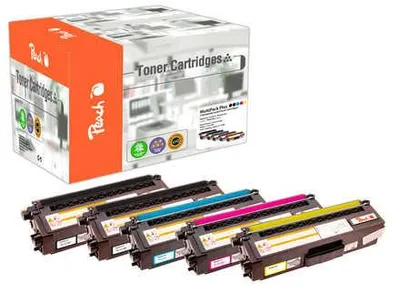 Zdjęcie produktu dla Peach PT844, 13000 stron(y), 12000 stron(y), Czarny, Cyjan, Purpurowy, Żółty, 5 szt.