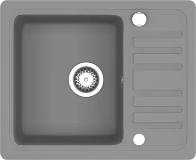 Obrázek produktu pro vidaXL Granitový dřez Single Bowl Grey