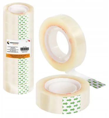 Obrázok produktu pre Priehľadná lepiaca páska 18 mm x 20 m 8 kusov