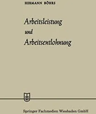Obrázek produktu pro Arbeitsleistung und Arbeitsentlohnung