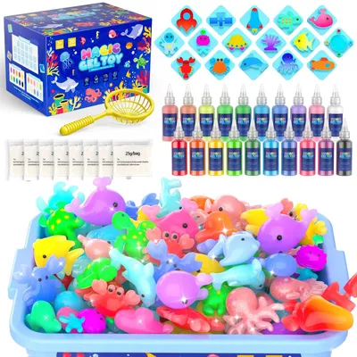 Productafbeelding van Omgoods - Magic Water Gel Elves Knutselset - 3D Creatie Speelgoed voor Kinderen